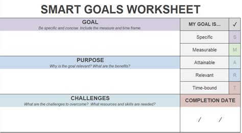 Goal Setting Template