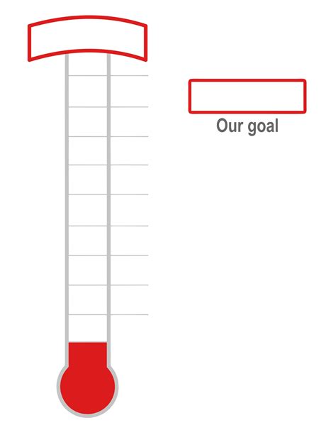 Goal Thermometer Template 6