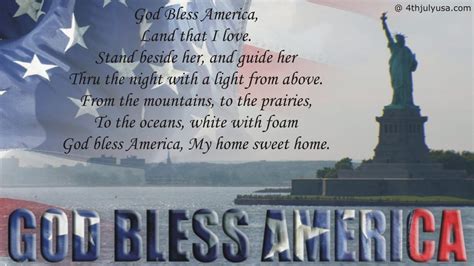 God Bless America Lyrics