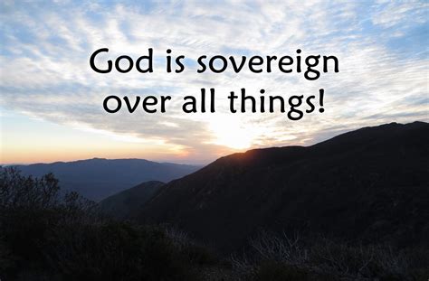 God is Sovereign