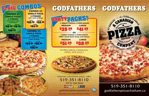 Godfathers Pizza Nutrition Gallery