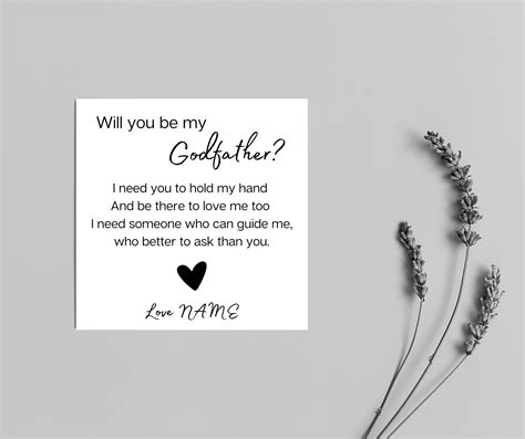 Godparent Invitation Templates