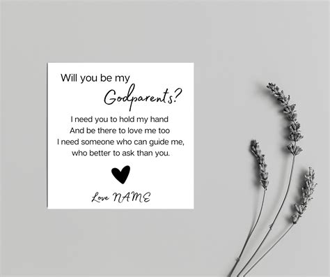 Godparent Invitation Templates