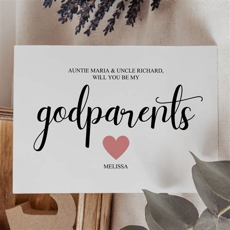 Godparent Invitation Templates