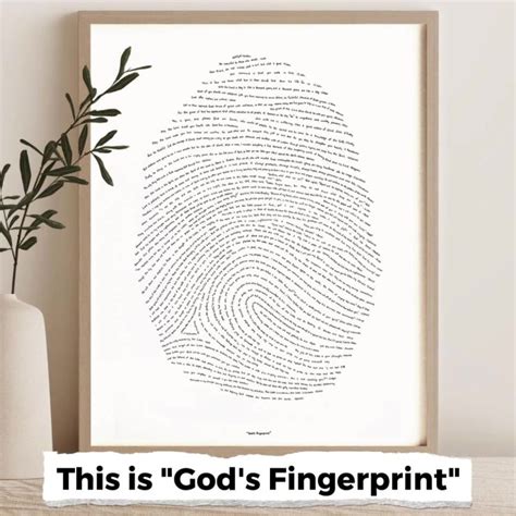 Inspirational God's Fingerprint