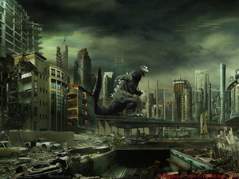 Godzilla city destruction