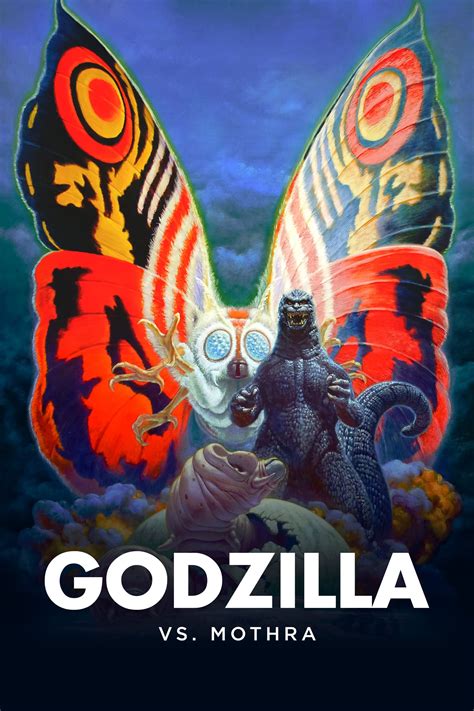 Godzilla vs. Mothra battle scene