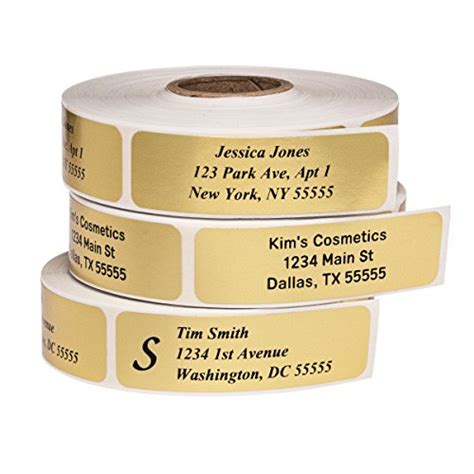 Gold Foil Wedding Return Address Labels Templates