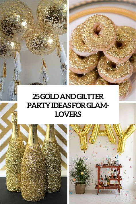 Gold Glitter Party Decorations