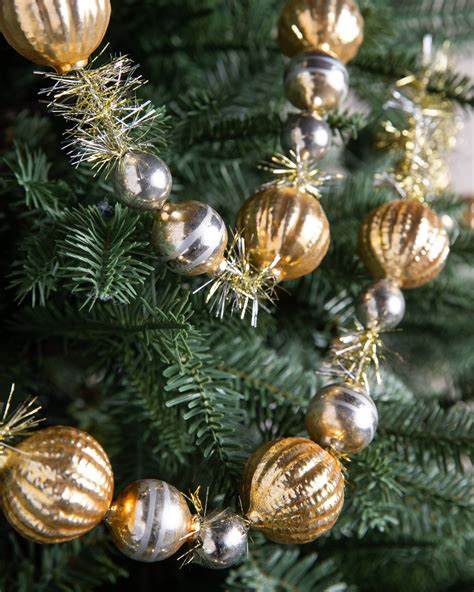 Gold and Silver Christmas Tree Garland Gallery