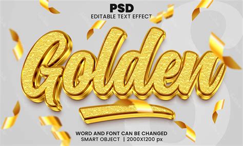 Gold text animation