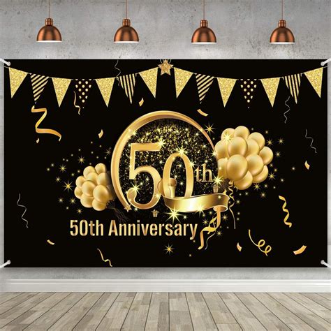 Golden Anniversary Party Ideas and Decorations