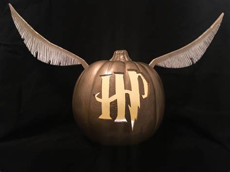 Golden Snitch Pumpkin Carving Template