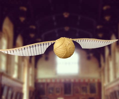 3D Printed Golden Snitch Wings