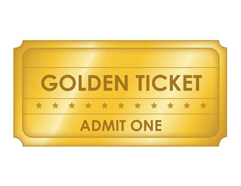 Golden Ticket Template Example