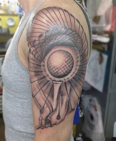 Golf ball tattoo designs for arm