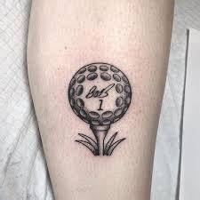 Golf ball tattoos for women