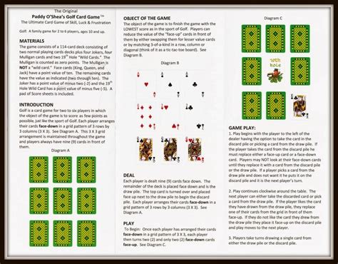 Golf Card Game Rules