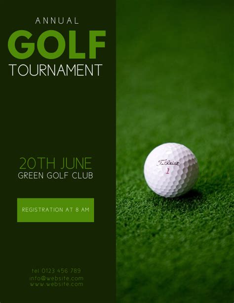 Golf Club Flyer Template Example