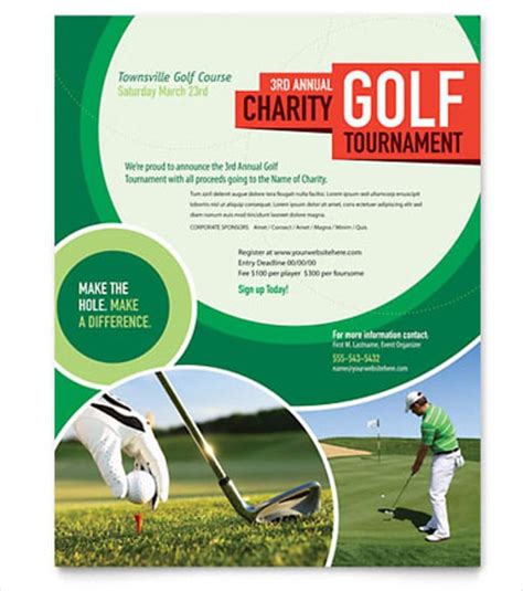 Golf Course Flyer Template Word 2016