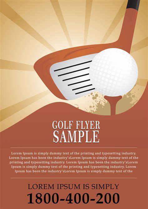 Golf Flyer Template Example