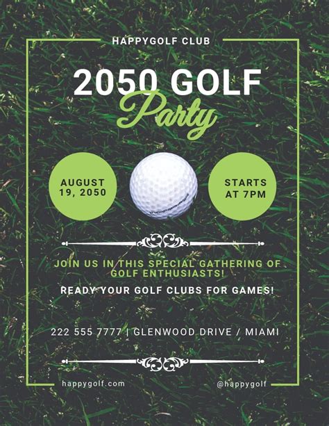 Golf Flyer Template