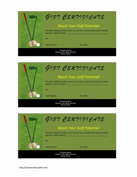 Golf lesson gift certificate ideas for advanced golfers