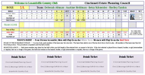 Golf pairings in Excel