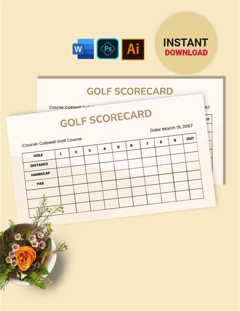 Golf Scorecard Excel Template