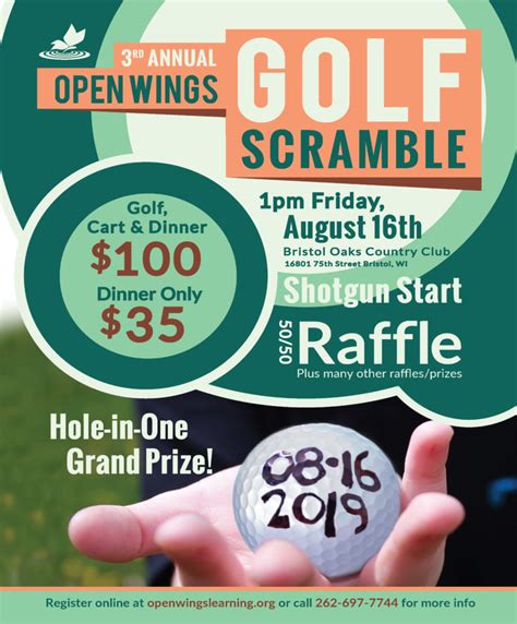 Golf Scramble Flyer Template Design 3