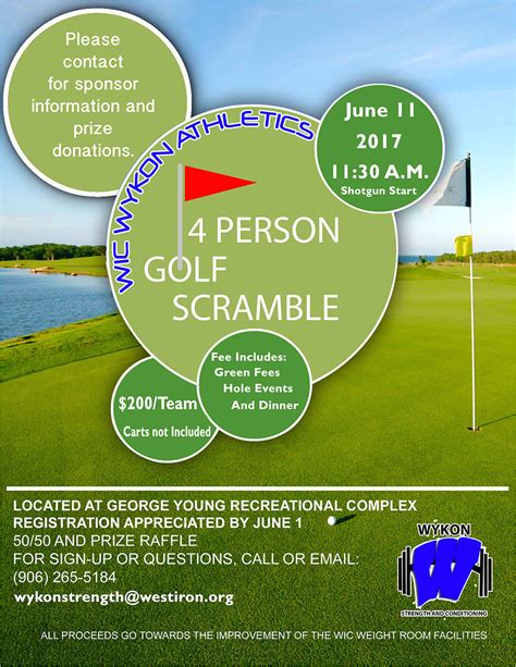 Golf Scramble Flyer Template Sample