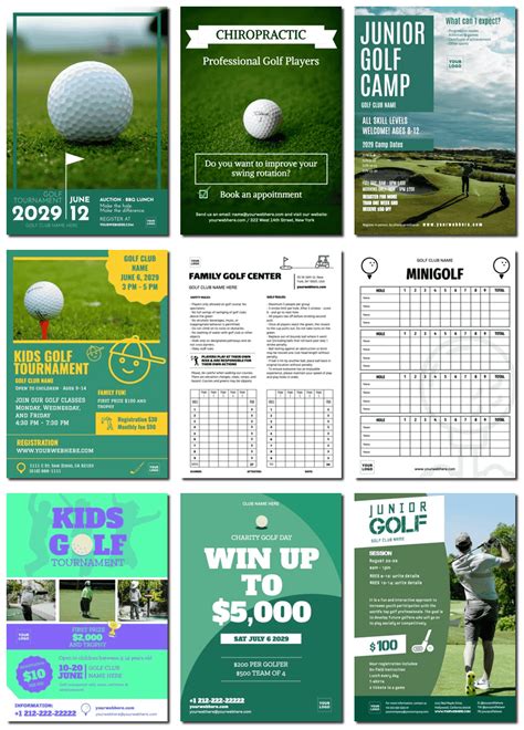 Golf Template Gallery 1