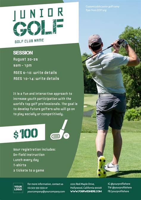 Golf Tournament Flyer Examples