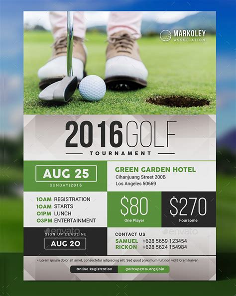 Golf Tournament Flyer Example