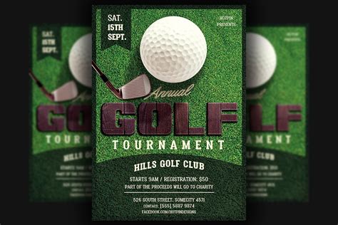 Golf Tournament Flyer Template 1