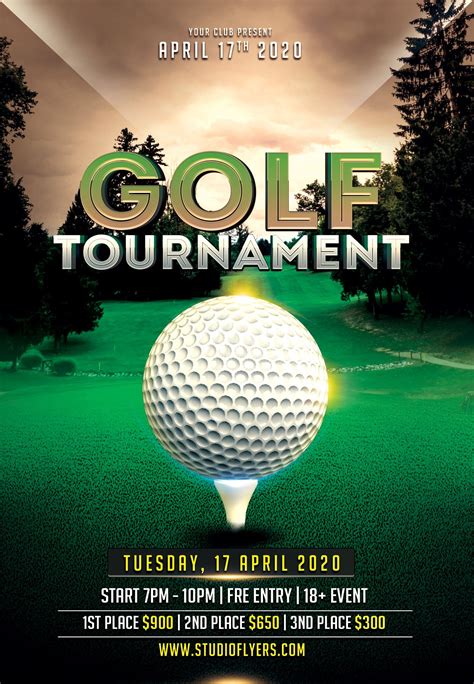 Golf Tournament Flyer Template 5