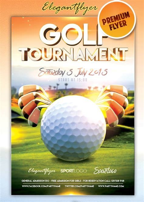 Golf Tournament Flyer Template Free