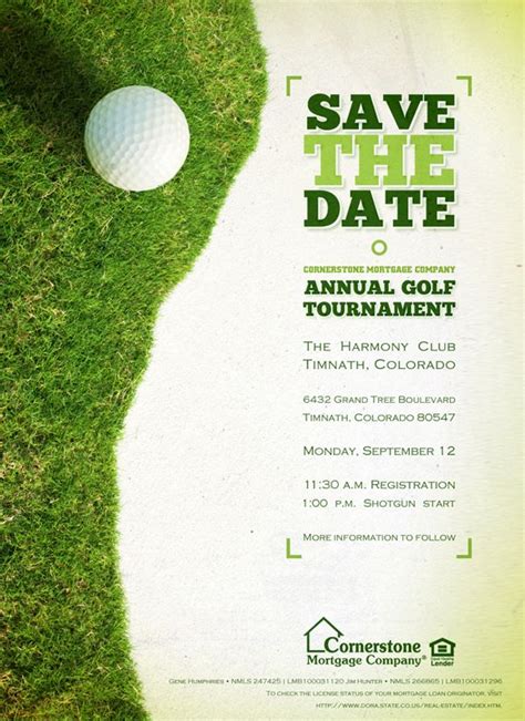 Golf Tournament Invitation Template Example 1