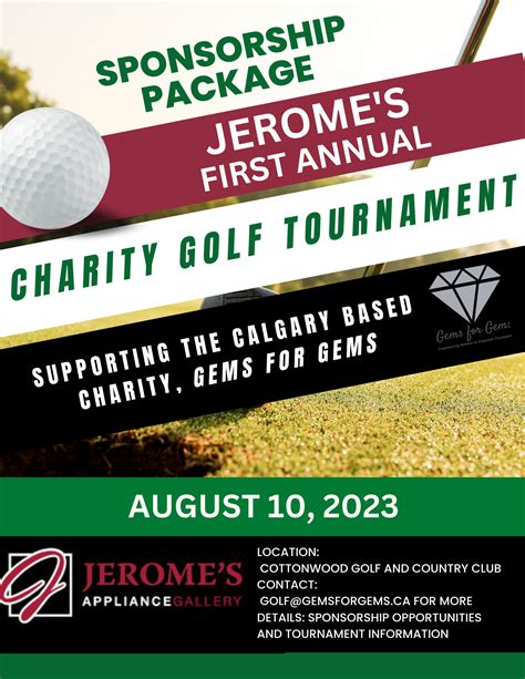 Golf Tournament Sponsorship Packages