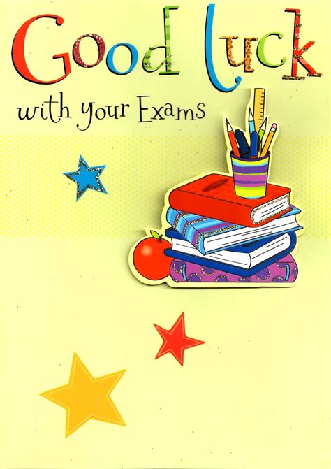 Good luck cards for exams