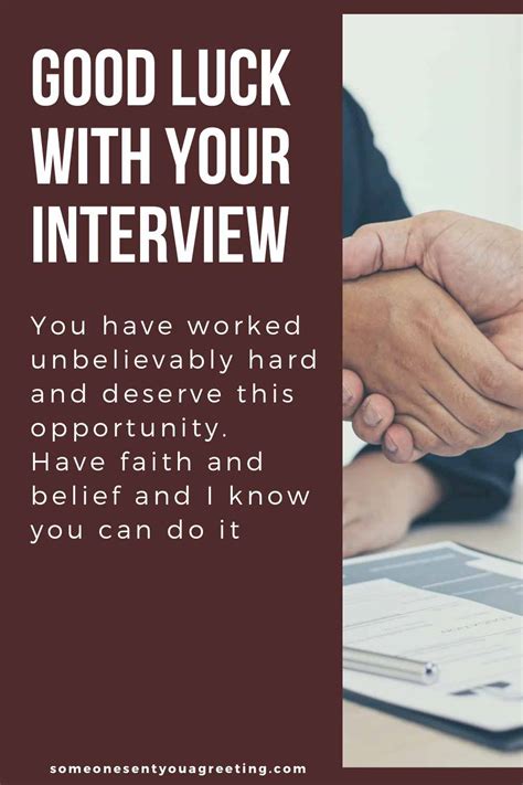 Good luck cards for job interviews