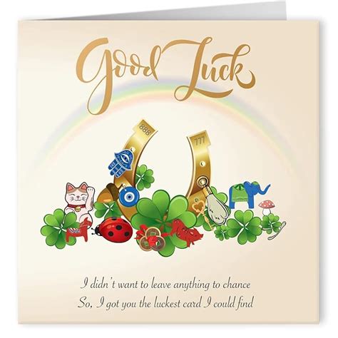 Good luck cards for promotion