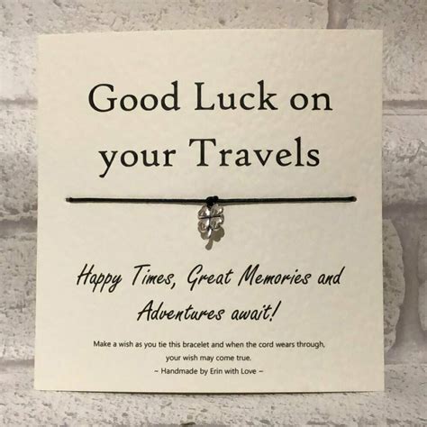 Good luck cards for travel