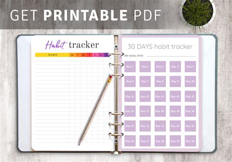 A downloadable Goodnotes habit tracker template to help you stay on track