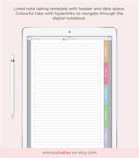 Goodnotes templates on iPad