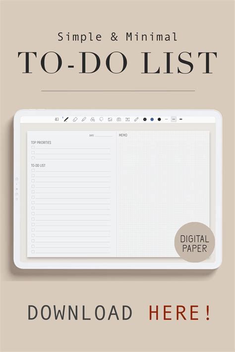 Goodnotes to do list template features