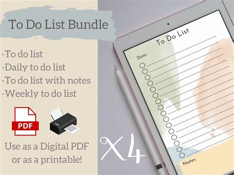 Goodnotes to do list template pdf