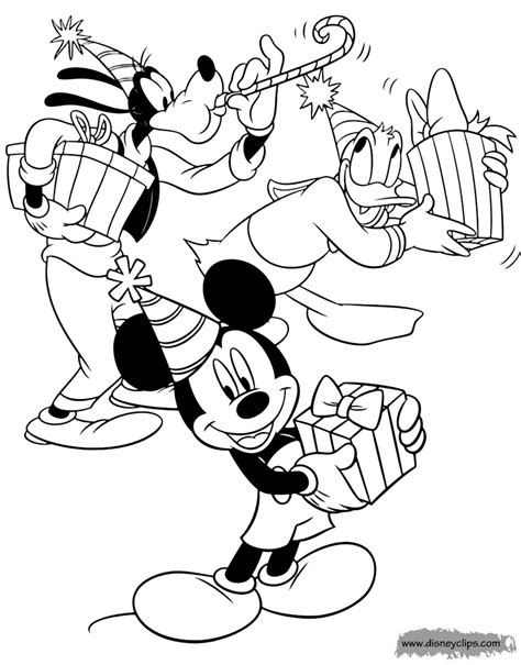 Goofy's birthday bash coloring page