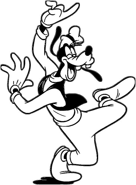 Goofy's pirate adventure coloring page