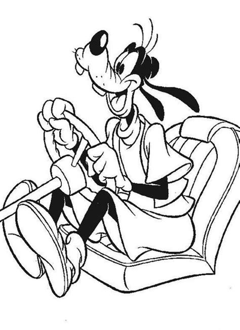 Goofy's pirate adventure coloring page